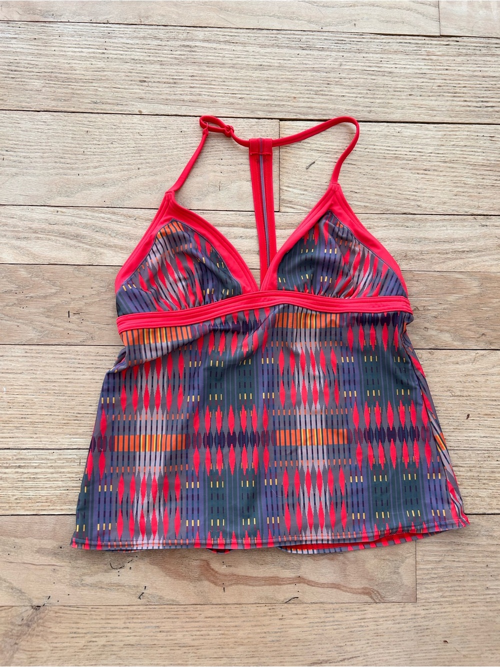 Prana Carmine Desert Print Tankini Top